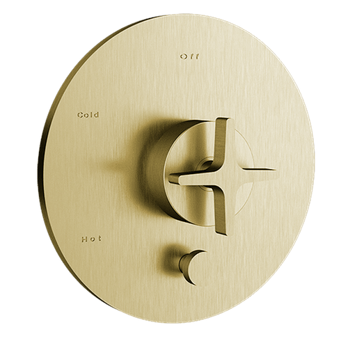 Santec 3935CX21-TM CIRC TRIM - Pressure Balanced Control with Diverter - Cross Handle