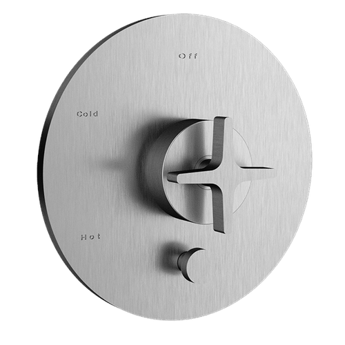 Santec 3935CX75-TM CIRC TRIM - Pressure Balanced Control with Diverter - Cross Handle