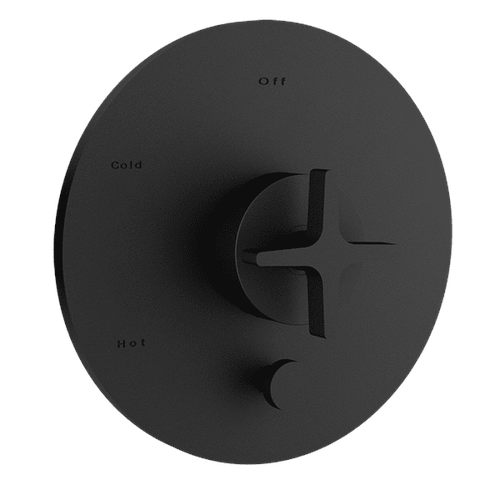 Santec 3935CX91-TM CIRC TRIM - Pressure Balanced Control with Diverter - Cross Handle
