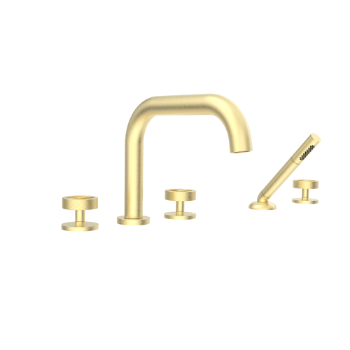 Santec 3955CS21-TM CIRC TRIM - Roman Tub Filler with Hand Shower - Wheel Handle