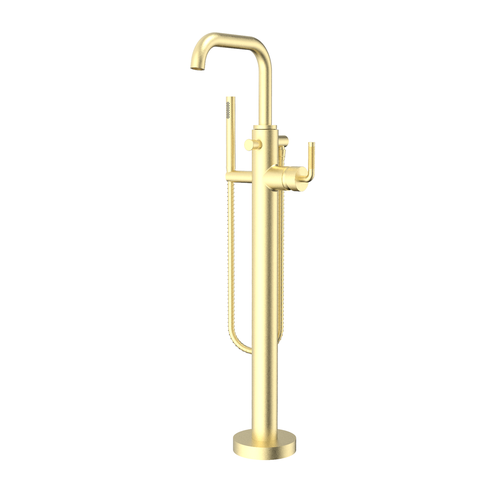 Santec 3994CK21-TM CIRC TRIM - Floor Mount Tub Filler with Hand Shower - Knurl Handle
