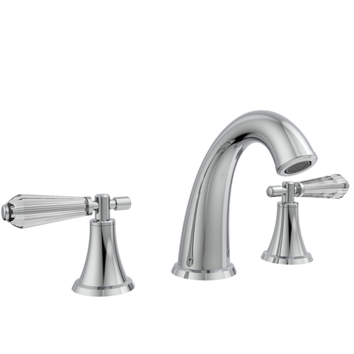 Santec 5020VC10 EVELYN CRYSTAL Widespread Lavatory Set