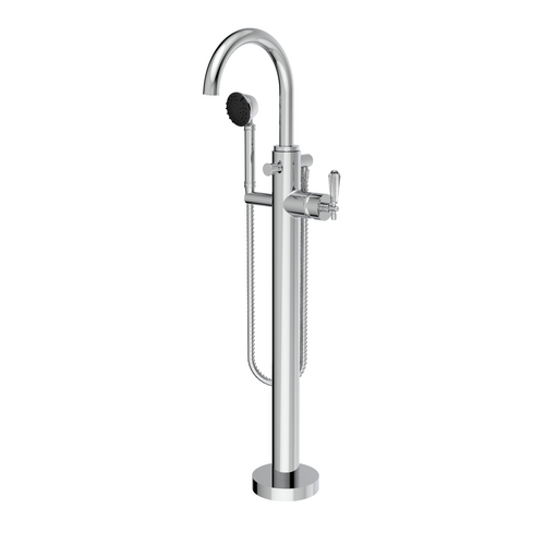 Santec 5094VC10-TM EVELYN CRYSTAL TRIM - Floor Mount Tub Filler with Hand Shower