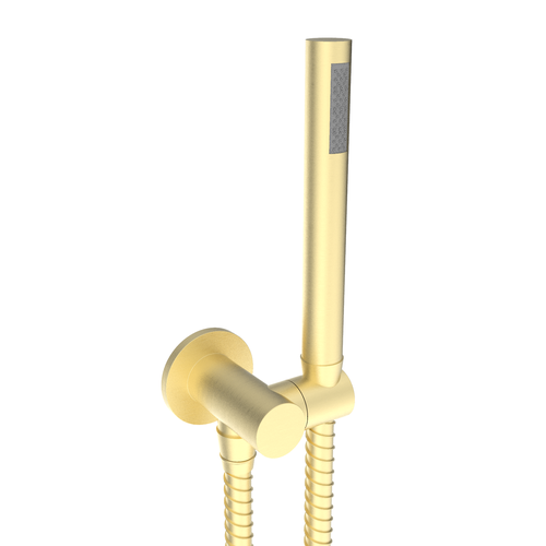 Santec 70835121 Round Single Function Hand Shower with Adjustable Bracket and Outlet
