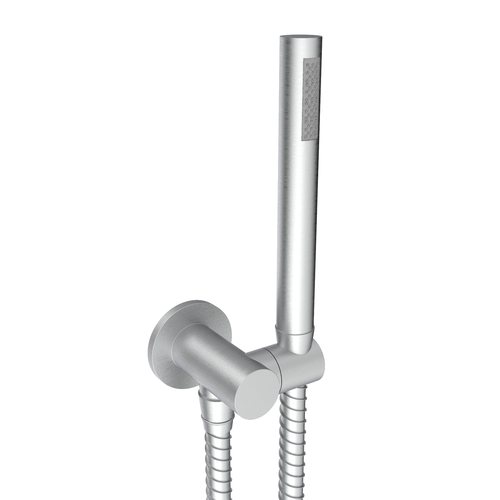 Santec 70835175 Round Single Function Hand Shower with Adjustable Bracket and Outlet