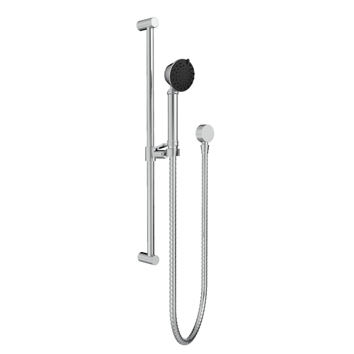 Santec 70847410 Multifunction Cylindrical Hand Shower with Slide Bar and Supply Elbow