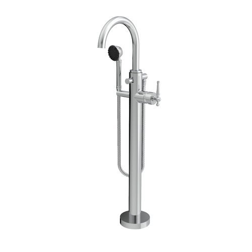 Santec 9594KL10-TM KLASSICA TRIM - Floor Mount Tub Filler with Hand Shower