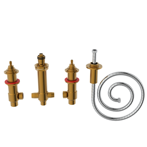Santec P0004 VALVE - Roman Tub Filler with Hand Shower