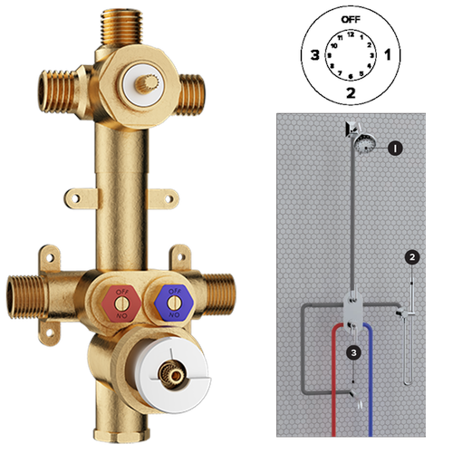 Santec TH-9310 VALVE - 3-Way Non-Shared