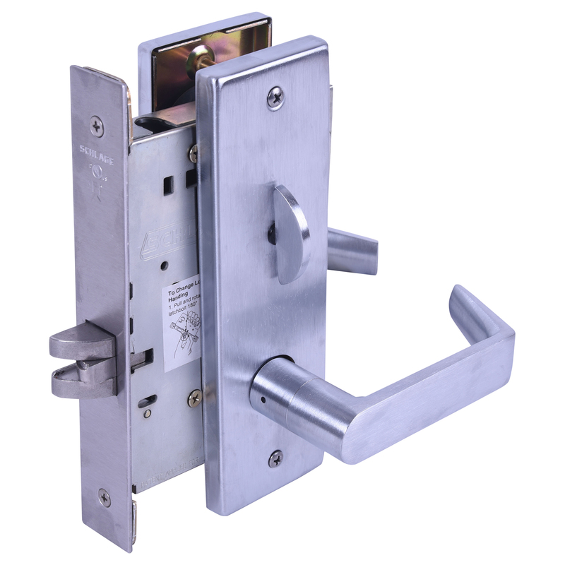 Schlage L9040 06A 626 Series L Grade 1 Mortise Lock, Privacy