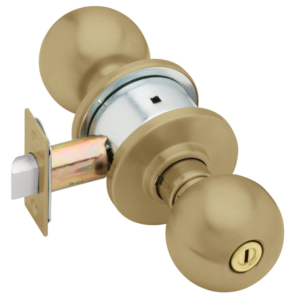 Schlage A40S ORB 605 Privacy Locking Latch Grade 2 Polished Brass 
