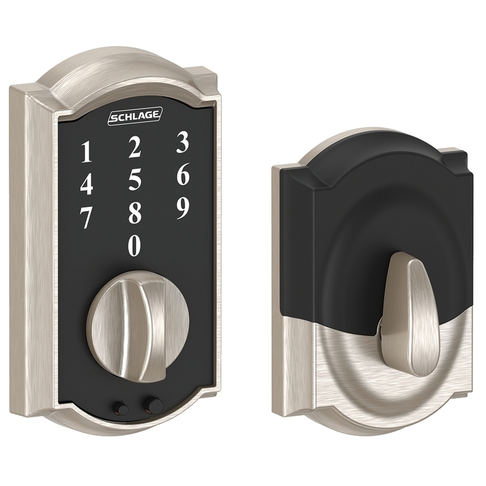 Schlage BE467F Control Smart Deadbolt Lock Satin Nickel Greenwich