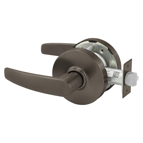 Sargent 10XU15 LB 10BE F75 Grade 1 Passage Cylindrical Lever Lock, B Lever, L Rose, Dark Bronze