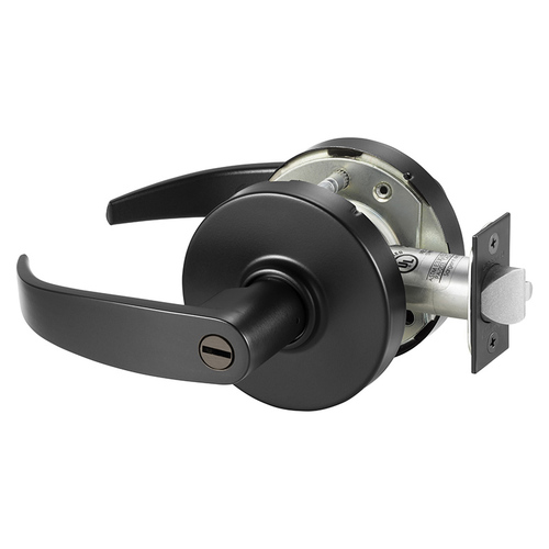 Sargent 10XU65 LP BSP F76A Grade 1 Privacy Cylindrical Lever Lock, P Lever, L Rose, Black Suede Finish