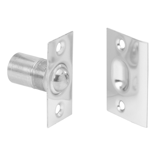 Ives 347B26 Brass Dual Adjustable Ball Catch - Bright Chrome Finish