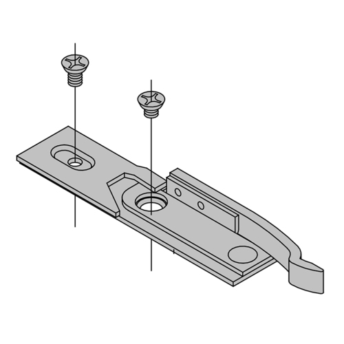 LCN 4040XPT3054 Hold Open Clip for 4040XPT, Aluminum Finish