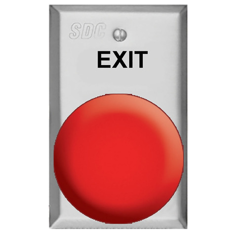 SDC 446U Large Mushroom Button - 1 Gang