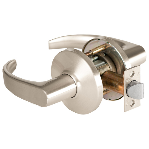 Best 9K30N14DS3619 Grade 1 Passage Cylinder Lock, 14 Lever, D Rose, Non-Keyed, Satin Nickel, 4-7/8