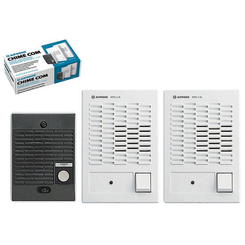 Aiphone C-123LW Dual Master Chime Communication Set