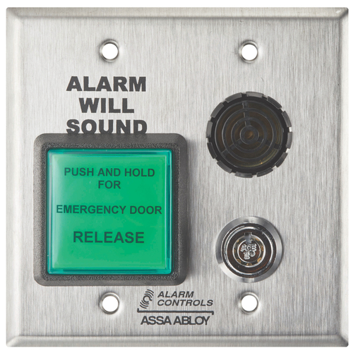 Alarm Controls ASP DE-1 Delay Egress Button, Double Gang