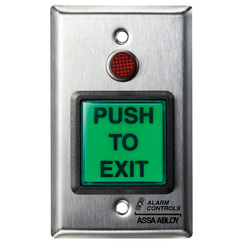 Alarm Controls TS-3-2T Green Square Button - 2 Pack
