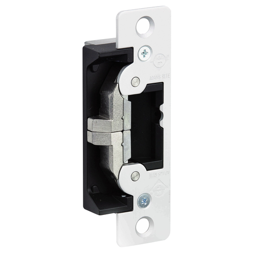 Adams Rite 7400-628 Ultraline Electric Strike for Radius Jambs, Clear Anodized Finish