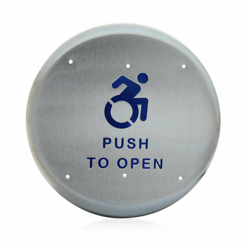 BEA 10PBR1AL Push Plate 6in Round Logo