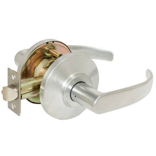 Best 7KC30N14DS3626 7K Series Passage Lever 14 with D Rose Strike, Satin Chrome, 2-3/4