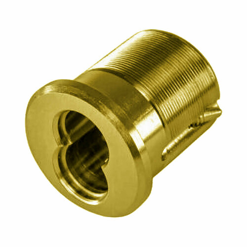 Best 1E74C4RP3606 7 Pin Standard Mortise Cylinder Standard Cam with Ring Satin Brass Finish