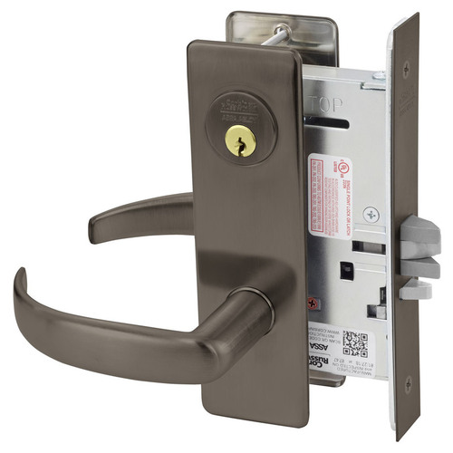 Corbin Russwin ML2057PSM613 Princeton Lever Mortise Lock, Single Cylinder, Oil Rubbed Bronze, L4 Keyway