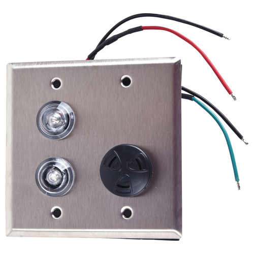 Dortronics 7202XL2-HWRXCSW Double Gang LED Indicator Light