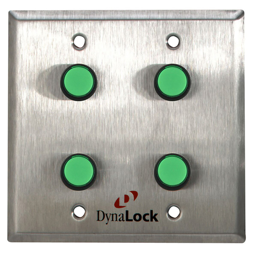 DynaLock 6145M Double Gang Pushbutton Switch