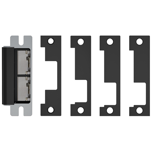 HES 1600-CLB-BSP-DLM Electric Strike, Complete Pack CLB, Dual Lock, Black suede