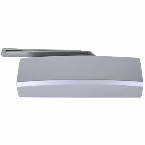 LCN 4050A-RW/PA AL Adjustable Surface Mount Door Closer 1-6 with Regular Arm, Aluminum Finish
