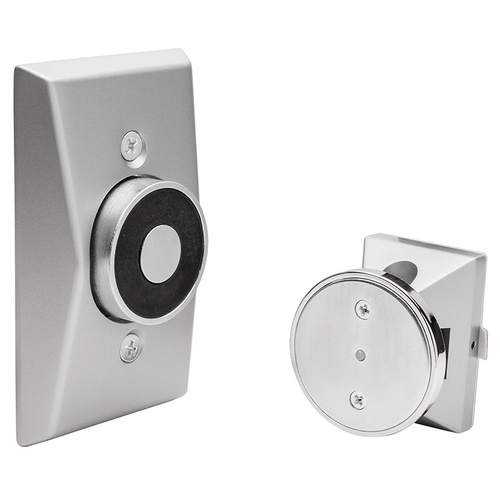 LCN SEM7840AL Low Profile Recessed Wall Mount Hold Open Magnet, Aluminum Finish