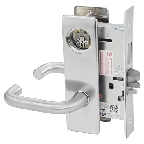 Corbin Russwin ML2075LSM626LC Single Cylinder Mortise Lock with Lustra Lever, Satin Chrome Finish