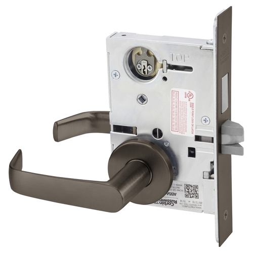 Corbin Russwin ML2065NSA613LC Newport Lever Single Cylinder Dormitory Mortise Lock, Oil Rubbed Bronze