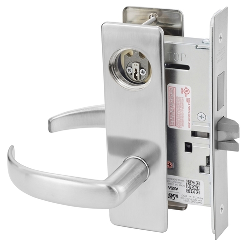 Corbin Russwin ML2065PSM626LC Princeton Lever Single Cylinder Mortise Lock, Satin Chrome Finish