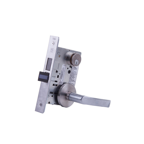 Accentra MOR8807FL626 Monroe Lever Mortise Lock with Copenhagen Rose, Satin Chrome Finish