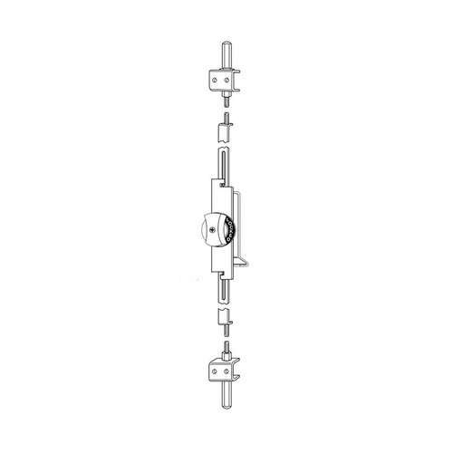 Adams Rite MS1880-05-121 2-Point Flush Bolt