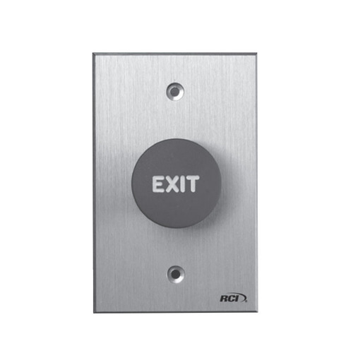RCI 918-RE-MO 28 9 Series Red Exit Mushroom Button