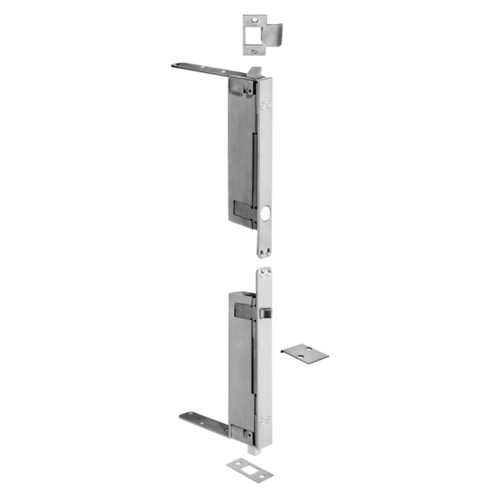 Rockwood 2945 US32D Combination Flush Bolt Set