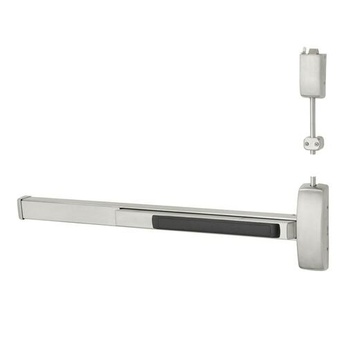 Sargent 12NB8713G32DLHR Left Hand Reverse Fire Rated Vertical Rod Exit Device, Satin Stainless Steel