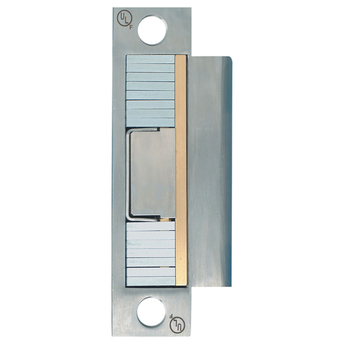 HES MUNL-12 Mortise UnLatch Strike, 12V, Satin Chrome