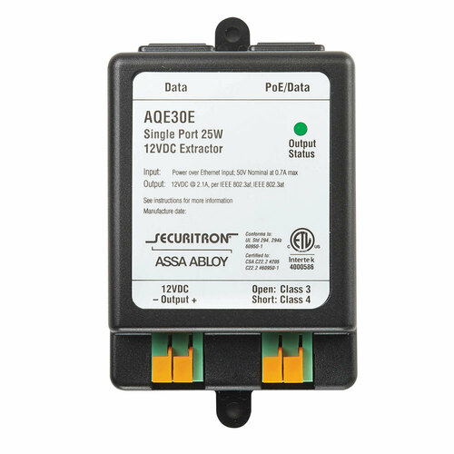 Securitron AQE30E Single Port PoE Extractor
