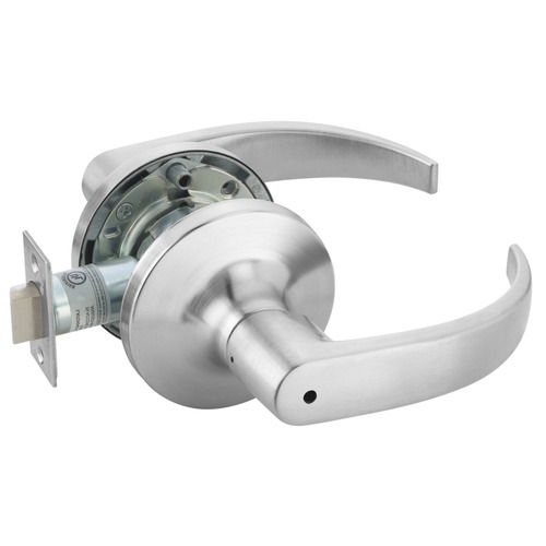 Accentra PB5402LN626 Pacific Beach Grade 1 Privacy Lever Lock, Satin Chrome Finish