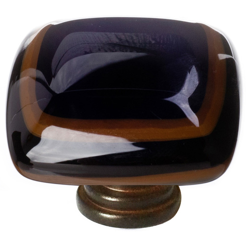 Sietto K-101-ORB Stratum Woodland Black Knob with Oil-Rubbed Bronze Base