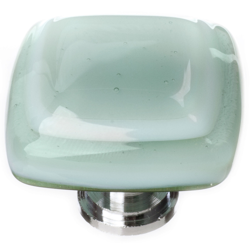 Sietto K-103-PC Stratum Spruce Green Knob with Polished Chrome Base