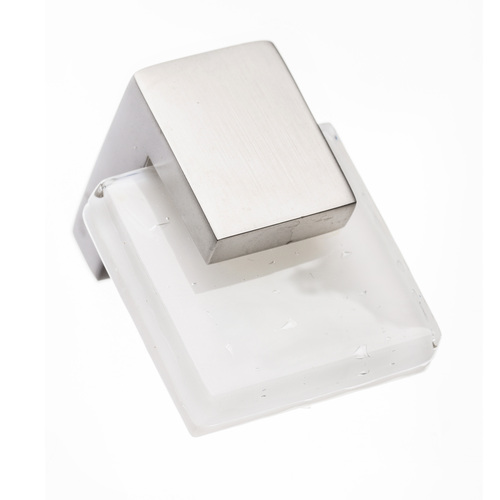 Sietto K-1201-SN Affinity White Knob with Satin Nickel Base