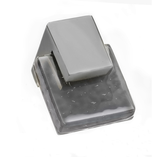 Sietto K-1202-PC Affinity Slate Gray Knob with Polished Chrome Base